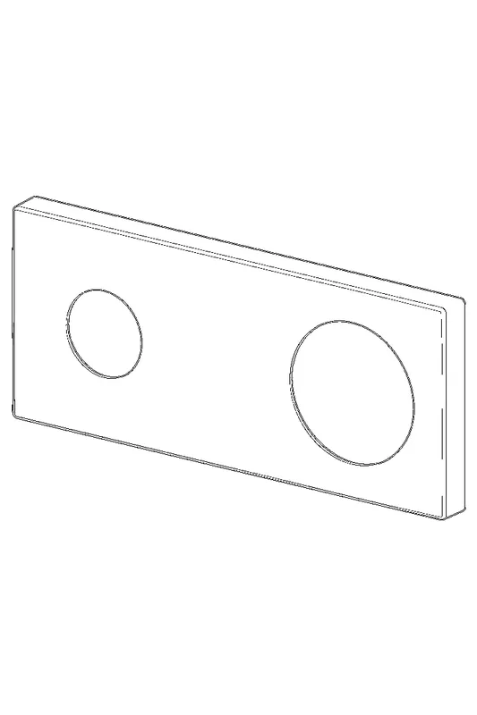 Hansa Rosette 175 x 75 mm (chrom) zu Stela/Ligna