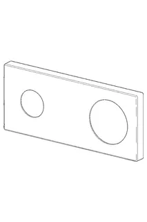 Hansa Rosette 175 x 75 mm (chrom) zu Stela/Ligna