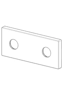 Hansa Rosette komplett 175 x 75 mm