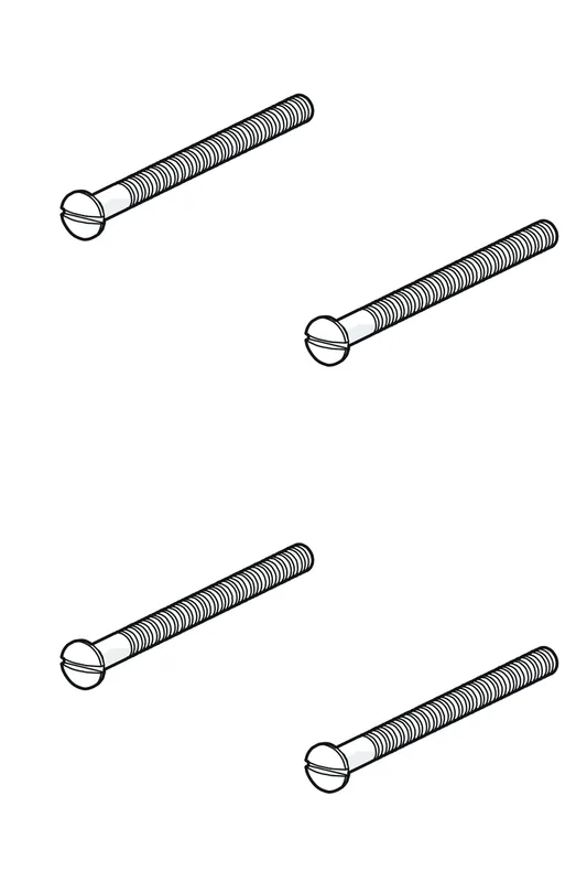 Hansa Senkschraubenset M 4 x 55