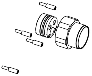 Hansa Verlängerungssatz Matrix HM mit Wand- Abgangsbogen 20 mm