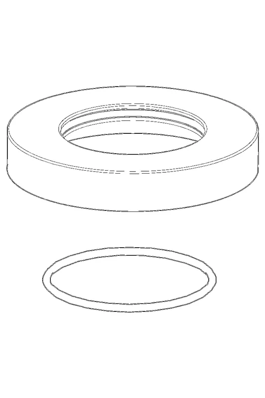 Hansa Rosette komplett zu Auslauf d: 72 mm