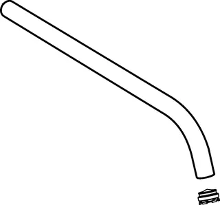 Hansa Auslauf komplett d: 19 mm 300 mm