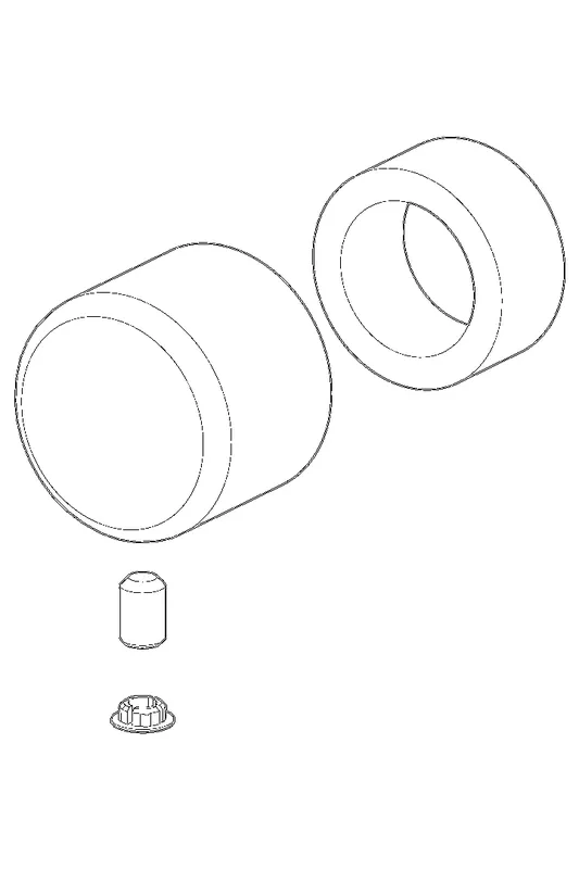 Hansa Druckknopf komplett (chrom)