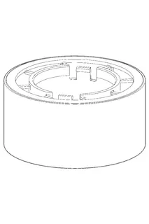 Hansa Sockel d: 62 x 30 mm (chrom)