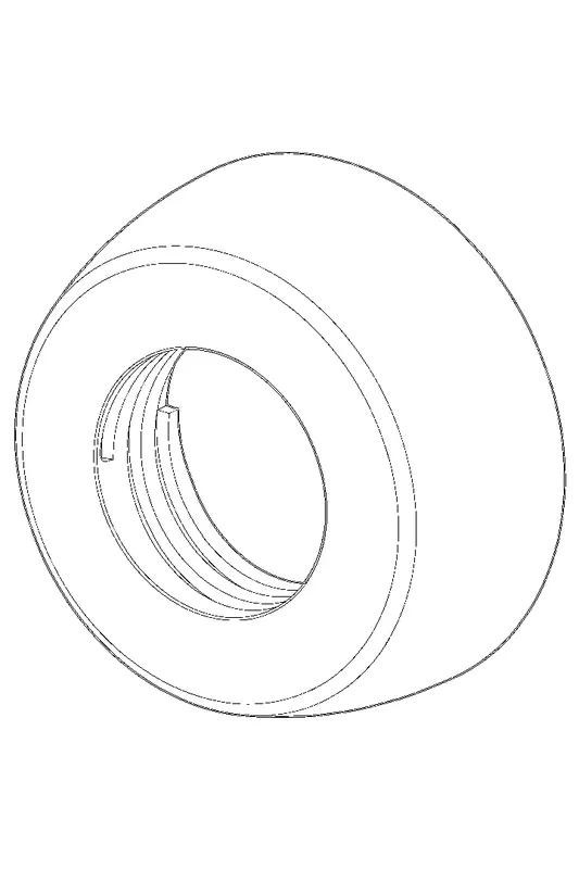 Hansa Rosette mit Dichtung (chrom)