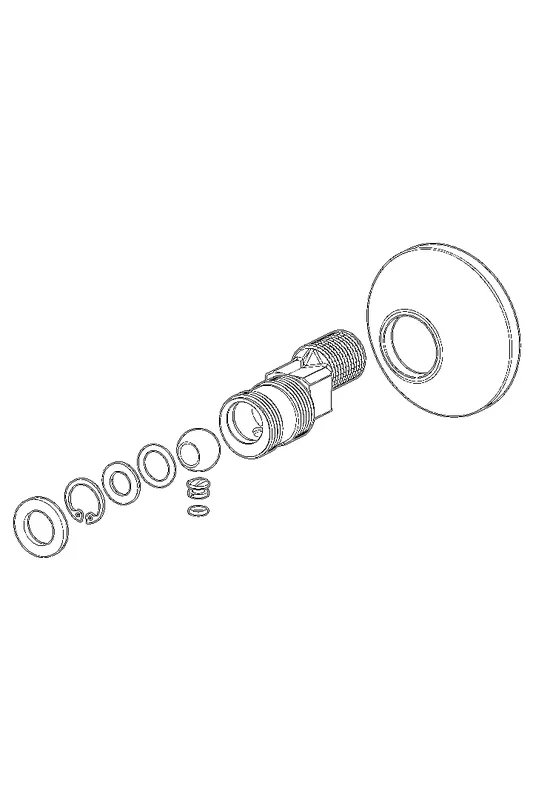 Hansa S-Anschluss absperrbar (chrom)