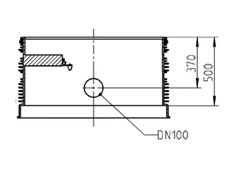 JUNG PENTAIR S-ZUBEHÖR PSV-D 1000X500 T (10) MIT TRAVERSE, FÜR PKS-D 1000