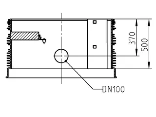 JUNG PENTAIR S-ZUBEHÖR PSV-D 1000X500 SG T (10) MIT STEIGGANG U TRAVERSE, FÜR PKS-D 1000