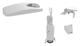 Wisa Umrüstsatz AP-SPK 336/450/650 DF, Schwab AP230, weiß