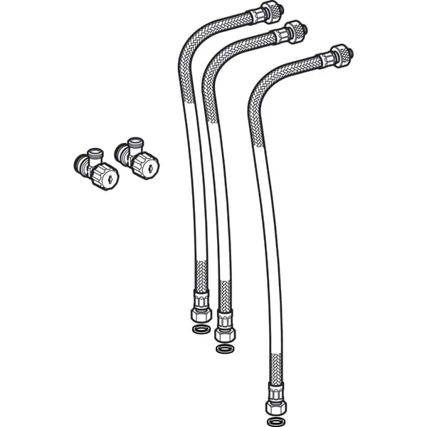 Geberit Wasseranschlussset Monolith WB W-h Waschtisch-A-W