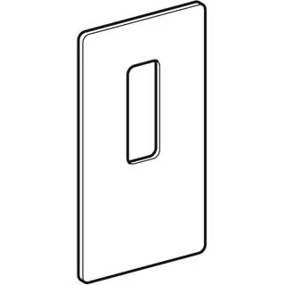Geberit Serviceöffnung für Wandarmaturen Monolith Sanitärm. für WT Glas schwarz