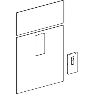 Geberit Frontverkleidung zu Monolith Sanitär- modul für Waschtisch B 73cm Glas sand