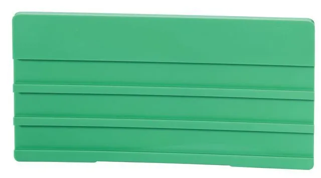 Simplex Bezeichnungsschild, 100x50mm, Kunststoff, ohne Leerleisten grau