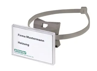 Flamco Schilderhalter QUICK, mit Schnellverschlussband 70x50,8mm