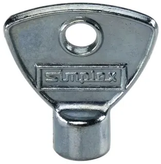 Simplex Heizkörper Entlüftungsschlüssel, 4-kant, Metall vernickelt 5mm