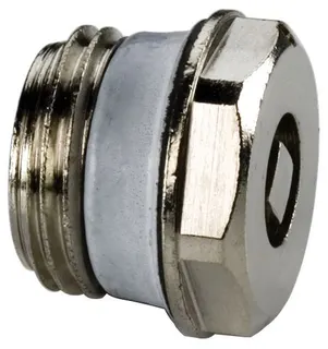 Simplex Heizkörper Luftstopfen A EXCLUSIV, Messing vernickelt, selbstdichtend 1/2"