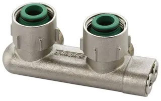 Flamco Heizkörper Umlenkstück, vernickelt, mit Konus Eck, E2/50, 3/4" Eurokonus