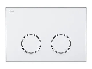 WC Betätigungsplatte MEPA Frame 2-M Laminam Weiß-Mattweiß