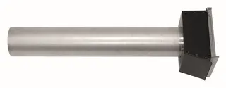 VA Luft-Abgasrohr VGR-sine 31 max. 770 mm mit Mauerkasten