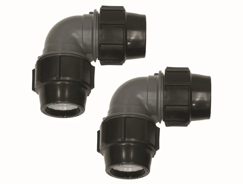 Vaillant Winkelkupplung 90 Grad, 2 St. für PE-Rohr 50 x 4,6 mm für aroCOLLECT