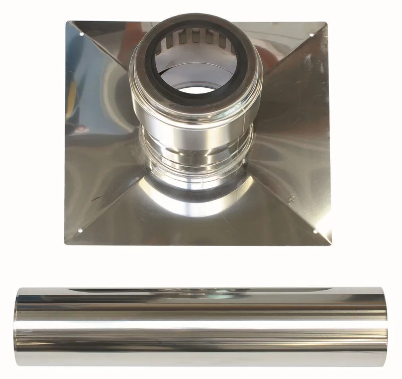 Vaillant Schachtabd. 110 mm Edelstahl incl. Endrohr 110 mm Edelstahl