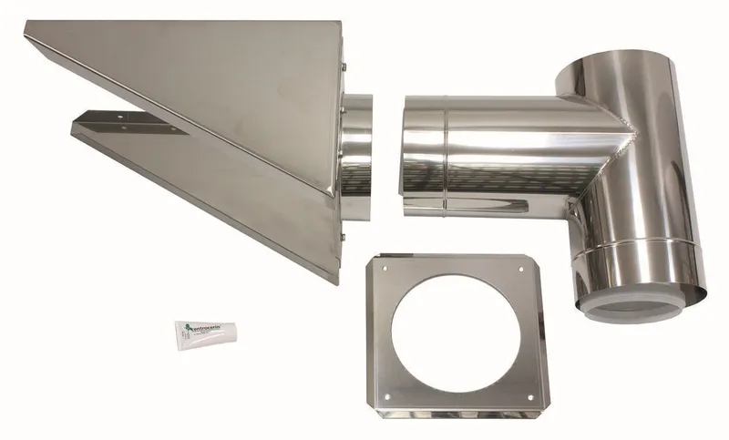 Vaillant Außenwandanschluss DN 225/160 Edelstahl für Abgassystem Fassade DN 160