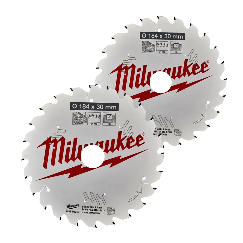 HM Sägeblatt Set 190/30 mm je 1 Stück Z24 WZ/Z 48 WZ