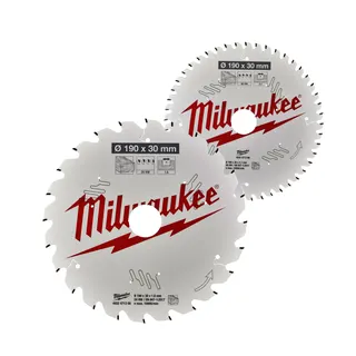 HM Sägeblatt Set 190/30 mm je 1 Stück Z24 WZ/Z 48 WZ – Bild 2