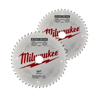 HM Sägeblatt Set 216/30 mm je 1 Stück Z 48 WZ neg/Z 60 WZ