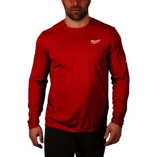 Funktions Langarmshirt WWLSRD S rot mit UV Schutz