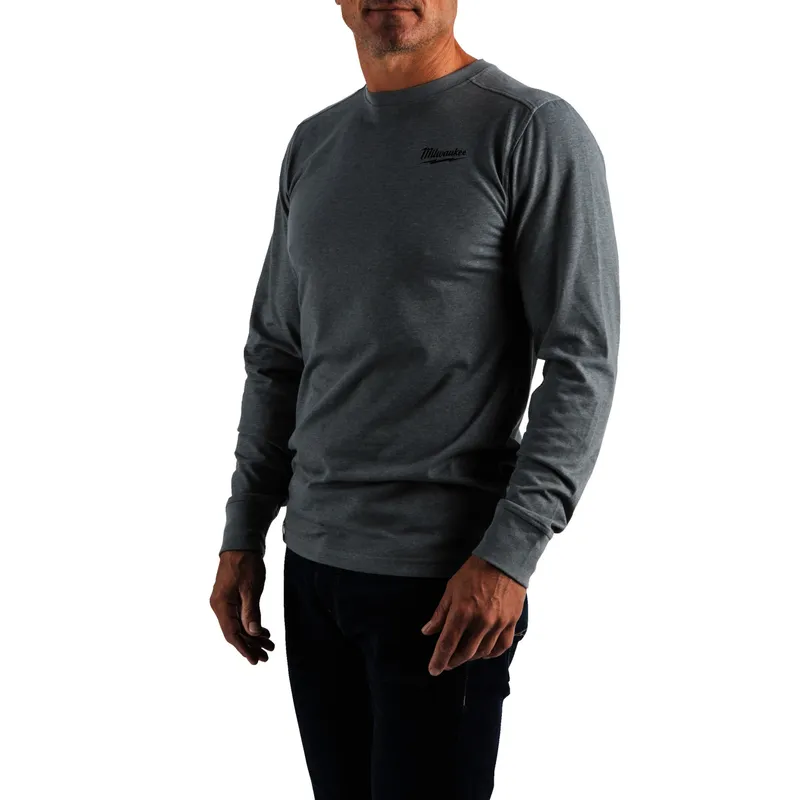 Hybrid Langarm Shirt grau HTLSGR M