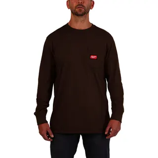 Langarm Shirt WTLSBR S braun mit UV Schutz