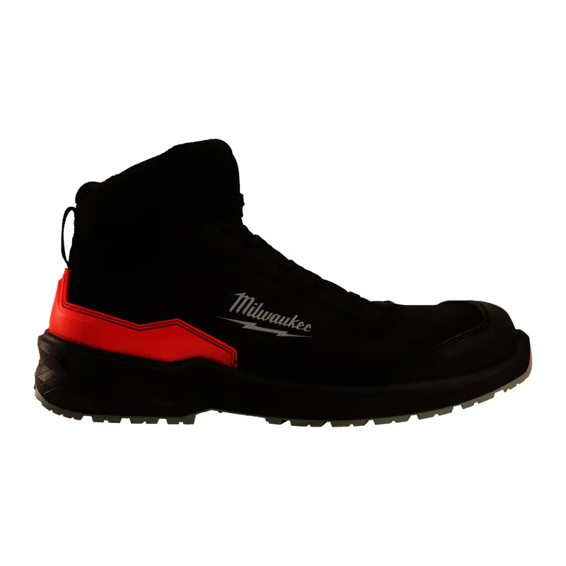 S3S Schnürstiefel Leder schwarz Größe 46