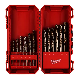 HSS-G RED COBALT Metallbohrer HSS-G Co 19-tlg. in PACKOUT kompatibler Kassette