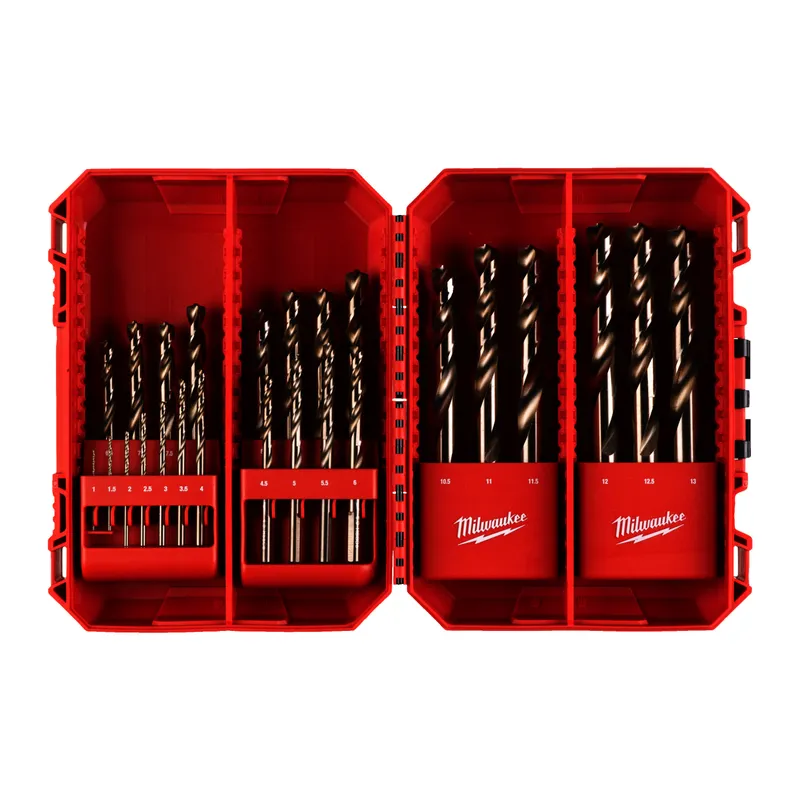 HSS-G RED COBALT Metallbohrer HSS-G Co 25-tlg. in PACKOUT kompatibler Kassette