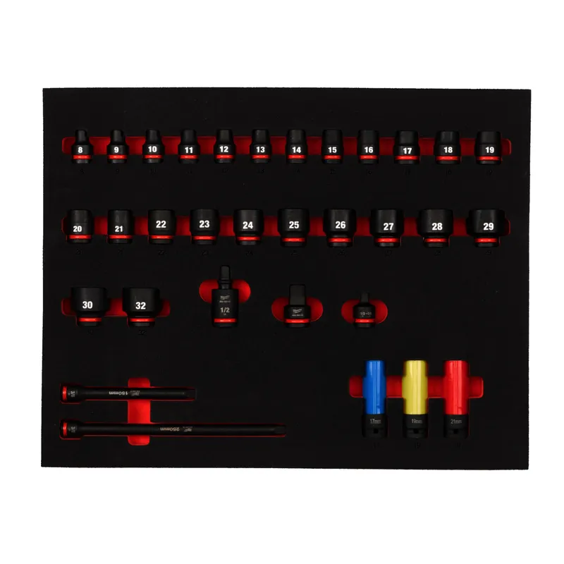 Enlage für 1/2" Schlagnüsse 32 tlg