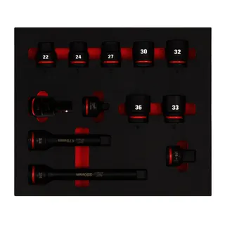 Enlage für 3/4" Schlagnüsse 12 tlg