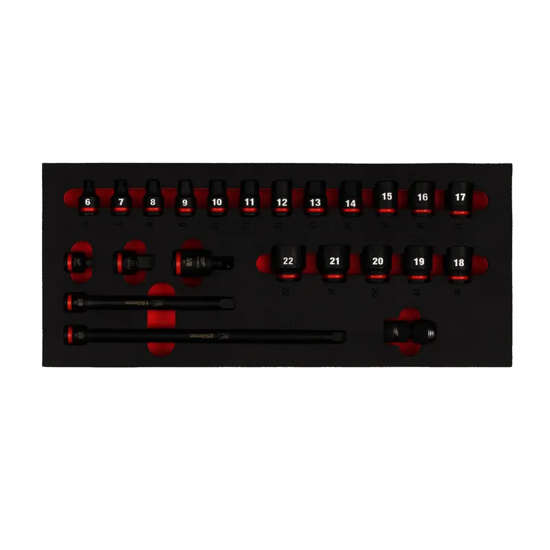 Enlage für 3/8" Schlagnüsse 23 tlg