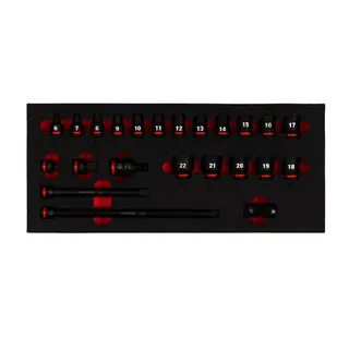 Enlage für 3/8" Schlagnüsse 23 tlg