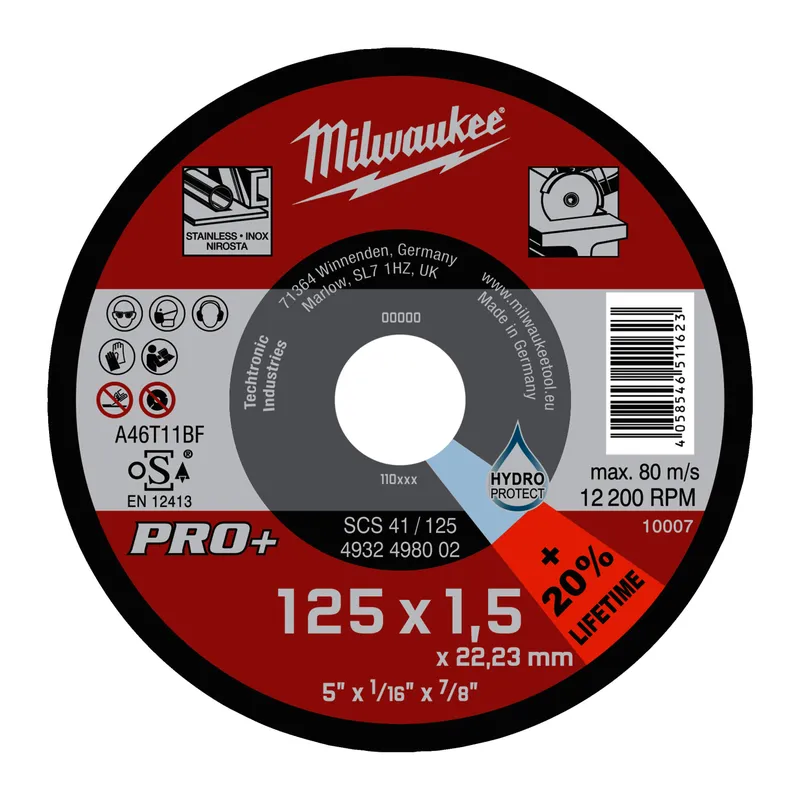 Metalltrennscheibe PRO+ INOX 125x1,5mm