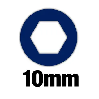 Steckschlüssel Griff und Durchgangsloch SW 10 mm / M6 – Bild 2