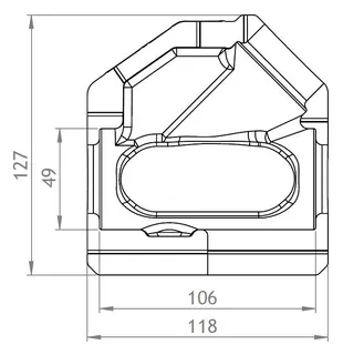GWK EPP-Box Serie ST DN25 silbergrau für Strangregulierventil mit IG – Bild 2