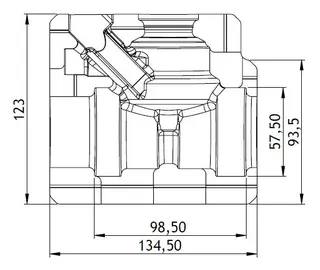 GWK EPP-Box Serie ST-BD DN 32 silbergrau für Strangventil Danfoss MSV-BD – Bild 2