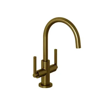 KLUDI NOVA FONTE Waschtischarmatur PURISTIC Einlochmontage Brushed Gold