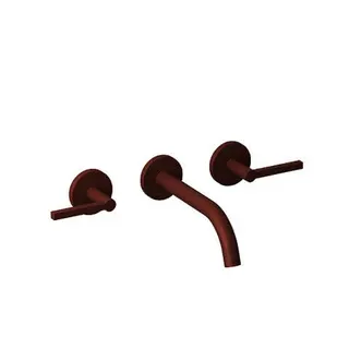 KLUDI NOVA FONTE 3-Loch-Waschtisch PURISTIC UP-Wandmontage 180 mm Matt Verm