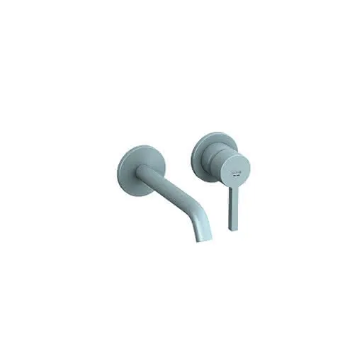 KLUDI NOVA FONTE Pura Waschtisch-Wand-EHM 180 ohne Ablaufgarnitur Matt Light Blue