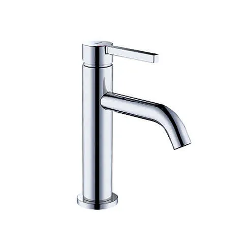 KLUDI NOVA FONTE Pura Waschtisch-EHM 100 EcoPlus, Push-Open Ablaufventil chrom
