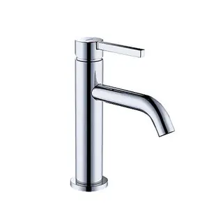 KLUDI NOVA FONTE Pura Waschtisch-EHM 100 EcoPlus, Push-Open Ablaufventil chrom