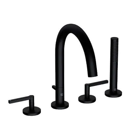 KLUDI NOVA FONTE 4Loch Wannenarmatur PURISTIC mattschwarz